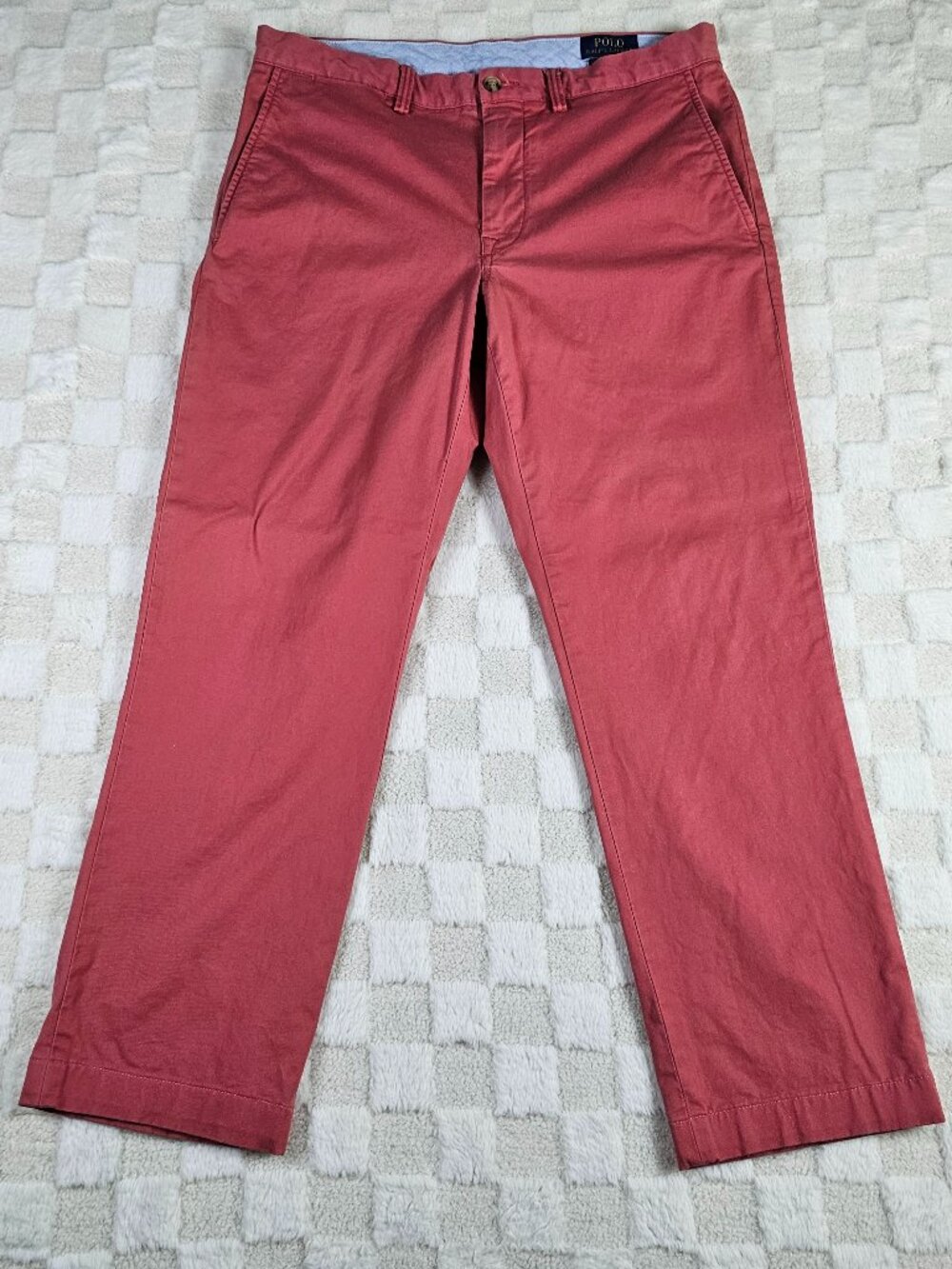 Polo Ralph Lauren Chino Stretch Cotton Twill Pants Pink 32/32 Stretch Straight